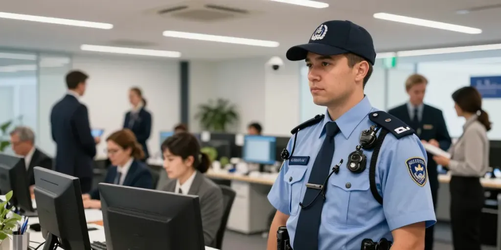 Corporate Security services in London by trusted professionals in a business setting.